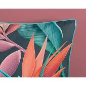 Descanso Duvet cover 200x200 + 2* 80x80 cm - flowers and leaves