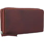 Esquire Geldbörse Dallas Zip Around Wallet Brown braun