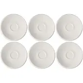 Villeroy & Boch Untertasse "Mokka- / Espressountertasse NewMoon ø 13 cm 6er Set weiß"