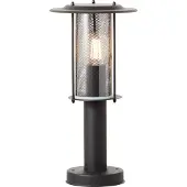 Brilliant schwarze Außensockelleuchte DETROIT | Wegebeleuchtung in 40cm Höhe | 1x E27 Fassung max. 20W | IP44 | Metall/Kunststoff