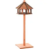 PawHut Birdhouse Vogelhäuschen aus Holz mit wasserdichtem Dach Vogelfutterhaus D10-059