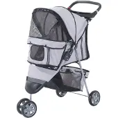 PawHut Hundewagen Hund Haustier Kinderwagen Buggy 4 Farben 3/4 Räder D00-041