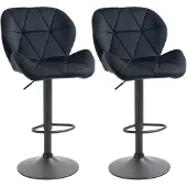 HOMCOM 2er-Set Barhocker höhenverstellbare Barstühle Bistrohocker drehbar
