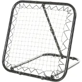 HOMCOM Fußball Rebounder klappbar Kickback Tor Rückprallwand verstellbar Metall