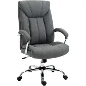 Vinsetto Höhenverstellbarer Bürostuhl grau 65 cm x 78 cm x 120 cm