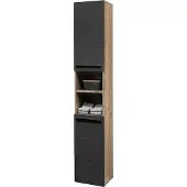 Bega BBK Vista Hochschrank Holzwerkstoff Schwarz matt