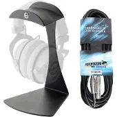 König & Meyer K & M 16075 Kopfhörer Tisch-Stativ mit Kabel 3m
