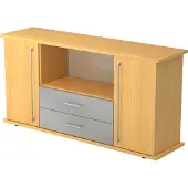 Hammerbacher Sideboard 2 Schubladen Buche 1661 x 448 x 840 mm