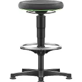 BIMOS Drehhocker Supertect Sitzhöhe 530 - 750 mm mit Gleiter und Fußring