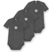 Normani 3er Set Baby Merino Body Kurzarm „Tauranga" - 9291
