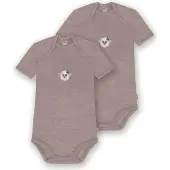 Normani 2er Set Baby Merino Body Kurzarm „Tauranga" - 9289