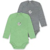 Normani 2er Pack Baby Merino Body Langarm „Auckland" - 9381