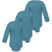 Normani 3er Pack Baby Merino Langarmbody „Tuai" - 9399