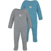 Normani 2er Pack MERINO Baby Merino Strampler „Levin" - 9413