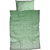 TRAUMSCHLAF Biber Bettwäsche Demir salbei 160x210 cm + 65x100 cm