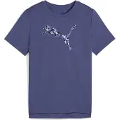 Puma TAD Ess Cat Logo Graphic Tee blue crastal 116