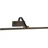 Licht-Erlebnisse LED Bilderlampe Metall verstellbar 51 cm breit in Schwarz-Gold Antik 3000 K warmweißes Licht 679 lm