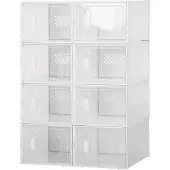 HOMCOM - DIY Schuhschrank - 35L x 25B x 19H cm - transparent