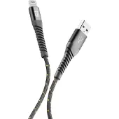 Cellularline Tetraforce Data Cable Strong 2m USB-A/ Apple Lightning Black (60281)