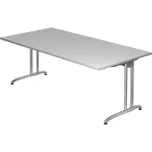 Hjh OFFICE PRO BELA 2E S - Grau 200 x 100