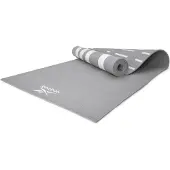 Reebok Yogamatte, 4mm, doppelseitig, grau