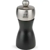 Peugeot Salzmühle FIDJI 12cm Schwarz Matt Edelstahl Buchenholz Stahlmahlwerk