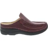 Wolky Clogs Roll Slide Printed Leather Red Damen-Schuhgröße 40