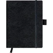 Herlitz 11155843, Einfarbig, Schwarz, 96 Blätter, 80 g/m², Kariertes Papier, Universal