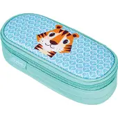 Selgros Herlitz 50038954, Weiches Federmäppchen, Polyester, Blau, Grün, Abbildung, Reißverschluss, Kind