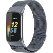 Cover-Discount Fitbit Charge 5 - Milanese Edelstahl Armband grau