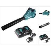 Makita DUB 362 PT Akku Laubbläser 36V + 2x Akkus 5,0Ah + Doppellladegerät