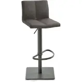 Mayer Bar-/Tresenhocker 1285 Gestell grau Sitzschale, schlamm Steppnaht,