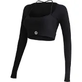 Yeaz Sporttop "Long Top CLUB LEVEL", Kinder, Gr. M, schwarz, Obermaterial: 78% Polyester PES. 22% Elasthan EL., Sweatshirts Sporttop