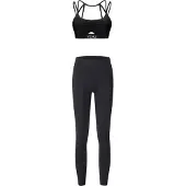 Yeaz HORIZON Sport-Top mit Cut-Outs, Raffung und gekreuzten Bändern für perfekten Support