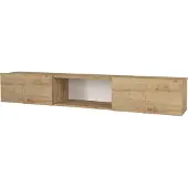 En.casa Fernsehschrank ’Paltamo’ 180x31x29,5cm Eiche