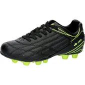 Lico Fußballschuhe Soccer Champ aus Synthetik mit rutschfester Gummilaufsohle und Stollen, Größe 37