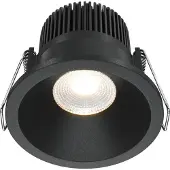 Maytoni LED Deckeneinbaustrahler Zoom in Schwarz 6W 370lm IP65 3000K