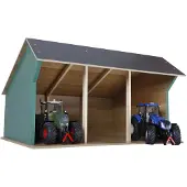 Kids Globe Traktorschuppen/Holzscheune klein 1:32