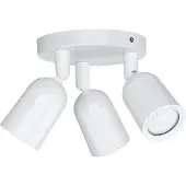 Licht-Erlebnisse Deckenspot GU10 verstellbar 15 cm breit Weiß 3-flammig Deckenstrahler