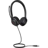 Yealink UH35 Dual UC USB-A Headset, Kabelgebunden, 20 - 20000 Hz, Büro/Callcenter, 139,5 g, Kopfhörer, Schwarz