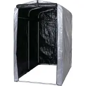 MCW Fahrradgarage MCW-N61, Foliengarage Aufbewahrungsgarage Garagenzelt, Alu UV-Schutz wasserfest, 201x121x201cm silber