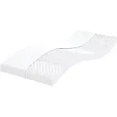 vidaXL Schaumstoffmatratze Weiß 80x220 cm 7-Zonen Härtegrad 20 ILD