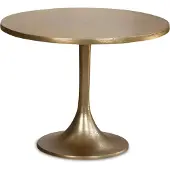 Wohnling Couchtisch Metall Gold 60x60x46,5 cm Sofatisch Aluminium Wohnzimmertisch Rund Kleiner Kaffeetisch Modern Beistelltisch Anstelltisch