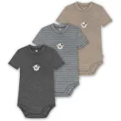 Normani 3er Set Baby Merino Kurzarmbody „Tihoi" - 9323