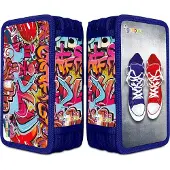 Gimboo Piórnik 3-komorowy z wyposażeniem Graffiti