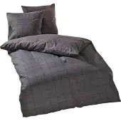 TRAUMSCHLAF Feinflanell Bettwäsche Oslo Loftrot 240x220 cm + 2x 80x80 cm