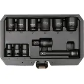 YATO Steckschlüssel-Satz 1/2" 11-Teilig 10 - 27 mm