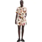Desigual Hemdkleid Monicawhite 25SWVW13 Écru Regular Fit