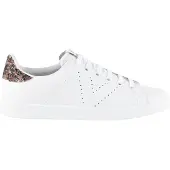Victoria Leder- und Glitzer-Sneaker für Damen