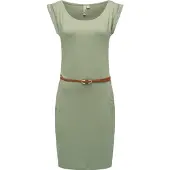 Ragwear Sommerkleid "Tagg" Eingrifftaschen Damen Kurzarm-Kleid mit Taillengürtel und Taschen